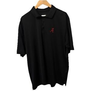 Alabama Crimson Tide Antigua Quest Men's Size XL Black Polo-00206